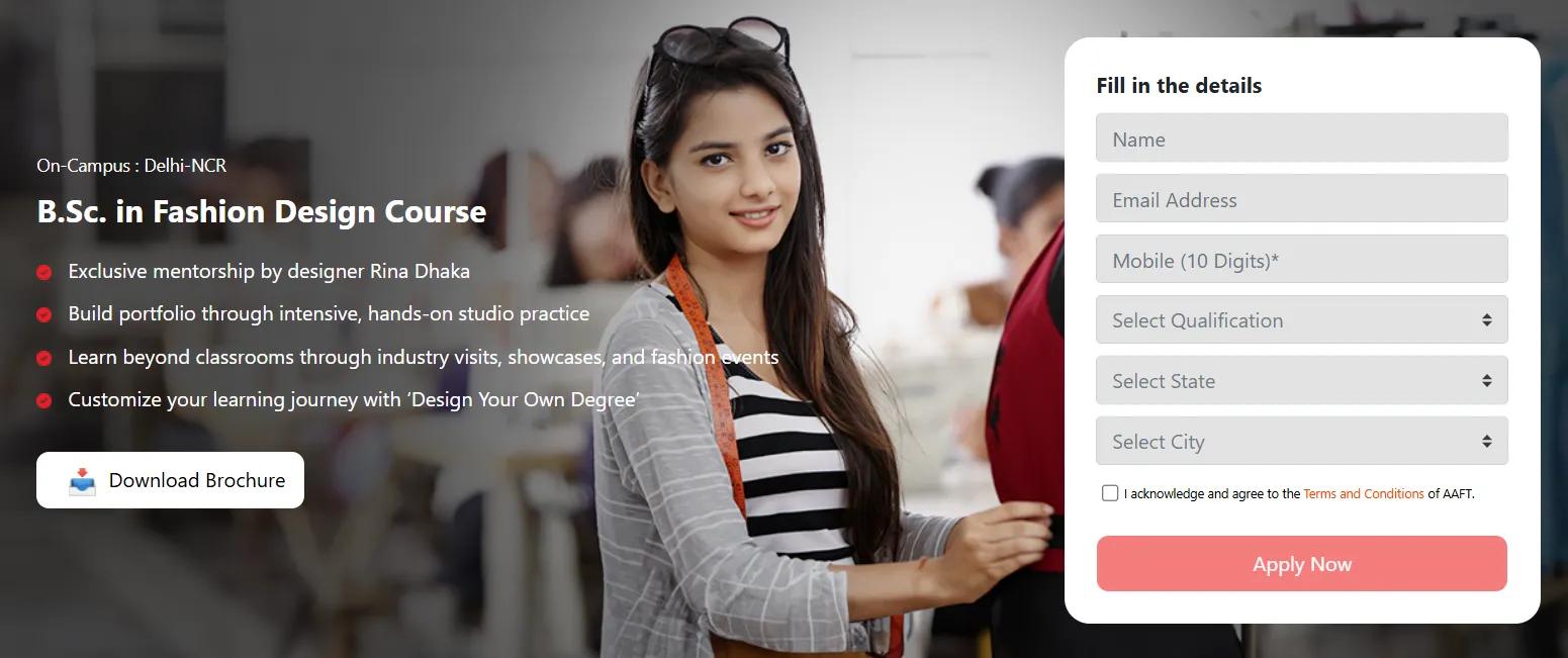 fashion designing degree